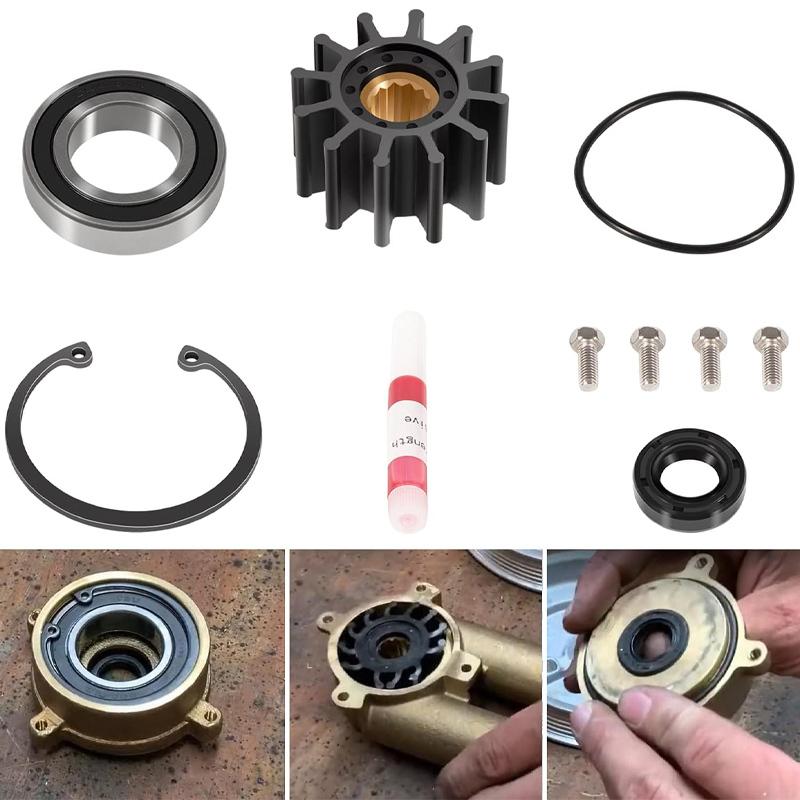 For Volvo Penta Gas Sterndrive Until 2005 Raw Sea Water Pump Repair Rebuild Service Kit Crankshaft Mounted Driven