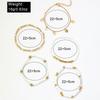 5 In 1 Bohemian Beach Stacked Beads Anklet for Ladies