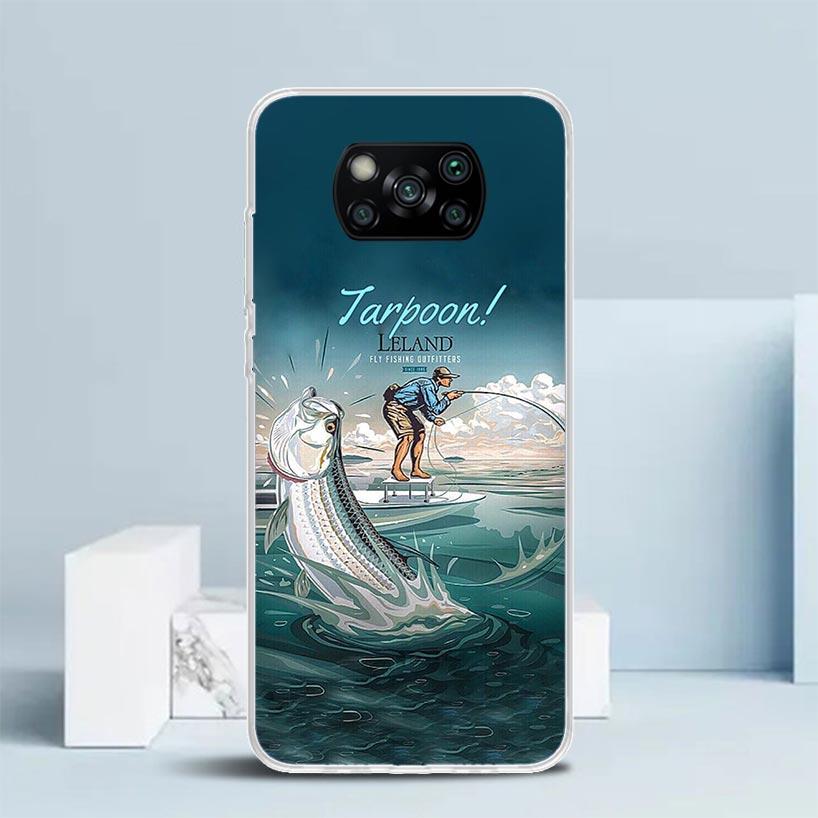 Hunting Fishing Man Phone Case For Xiaomi Poco F7 Ultra X5 X6 X7 Pro M7 Redmi 15C 15 13C 13 12C 12 10C 10 10A 9 9C 9A 9T Cover P