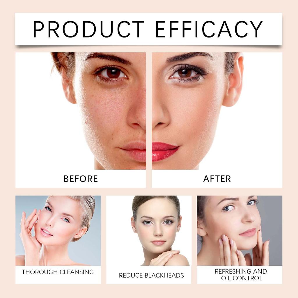 EELHOE  Turmeric Pore Tightening Cleanser Cleanses Facial Oil Skin Moisturizes Hydrates Beauty Without Tightness