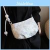Fashionable New Chinese Style Handbag For Women Elegant Summer Shoulder Bag In Silver Pink And Beige