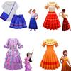 Encanto Mirabel Girls Princess Dress For Costume Parties And Cosplay Floral Detail