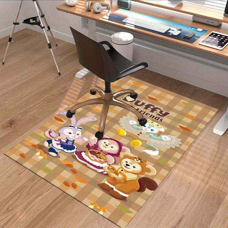 1pc. Cute Duffy and Friends Plush Rug - Perfect for Home Decor, Office Carpet, Chair Cover, Outdoor Use, and Gift Ideas!z0410148