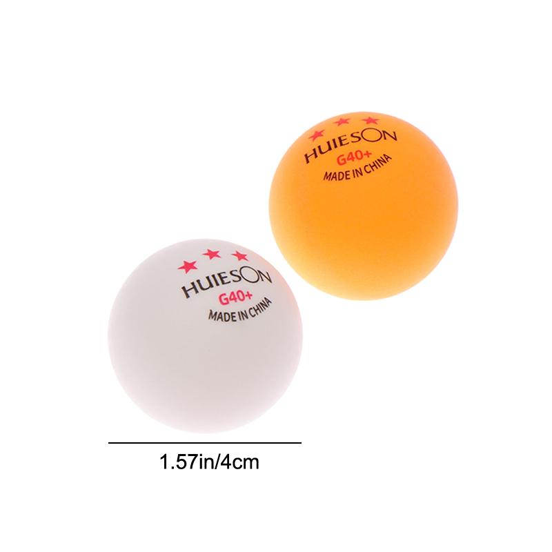 10Pcs 3 Star Table Tennis Training Balls G40+ White Orange Abs Ping Pong Balls For Table Tennis Club Training Pingpong Balls