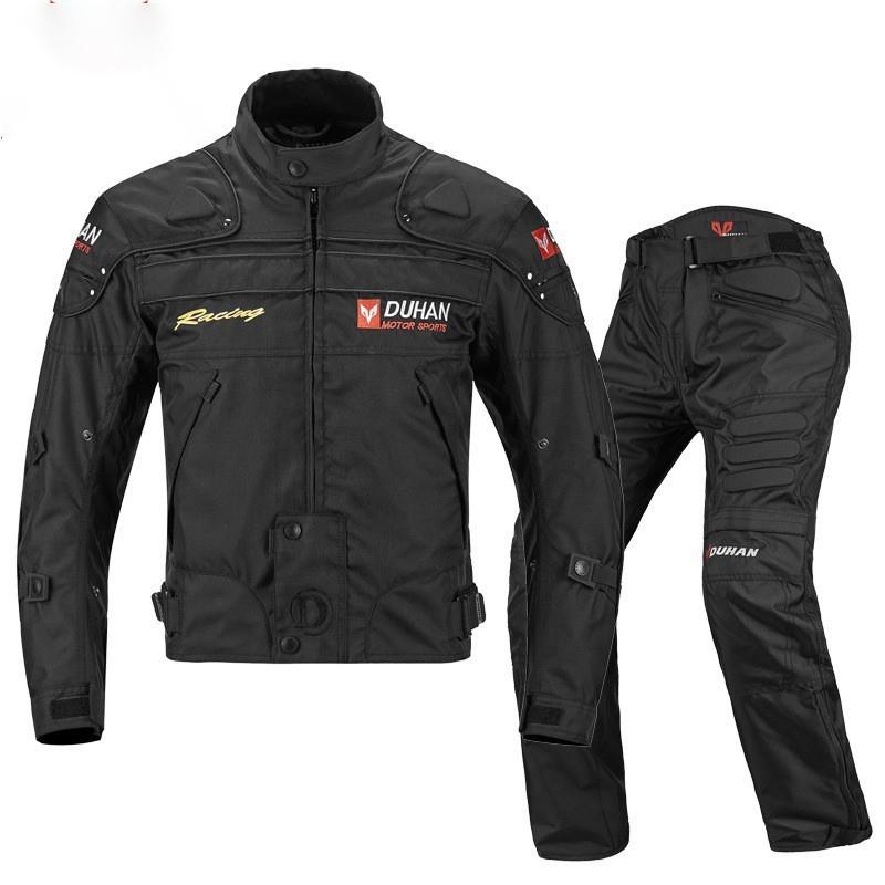 Motorcycle Riding Jacket Pants Set Windproof Waterproof Breathable Protective Gear Off-Road Street Racing All Season