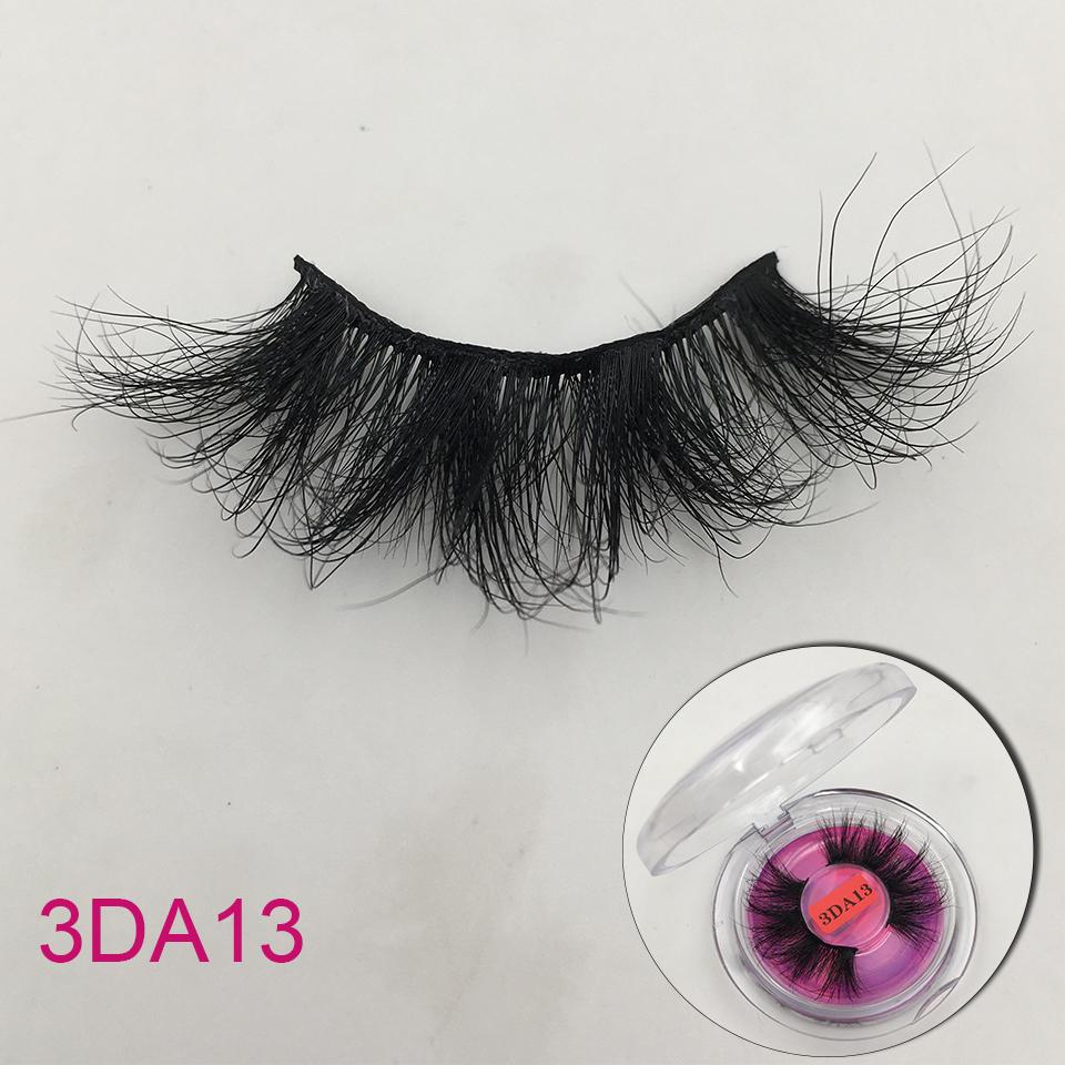 RED SIREN Mink Eyelashes 25mm Lashes 1 Pair Fluffy Messy 3D False Eyelashes Long Natural Lashes Wholesale Makeup Mink Lashes