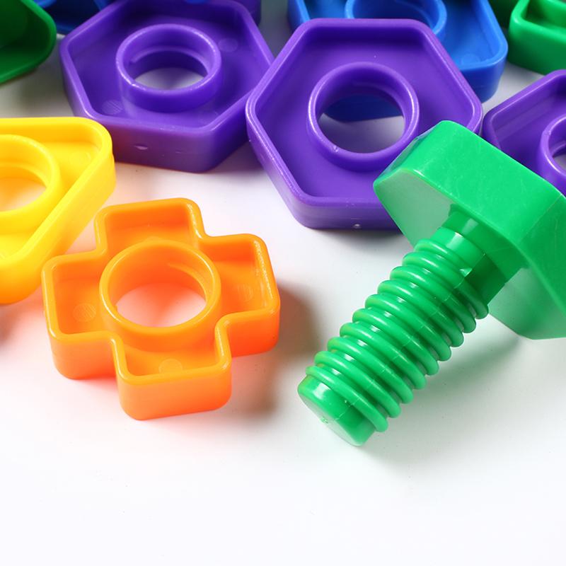 5/10PCS Matching Screw Set 4 Shapes Available DIY Nuts And Bolts Color Shape Cognition Festival Party Souvenir Carnival Gift ZYF