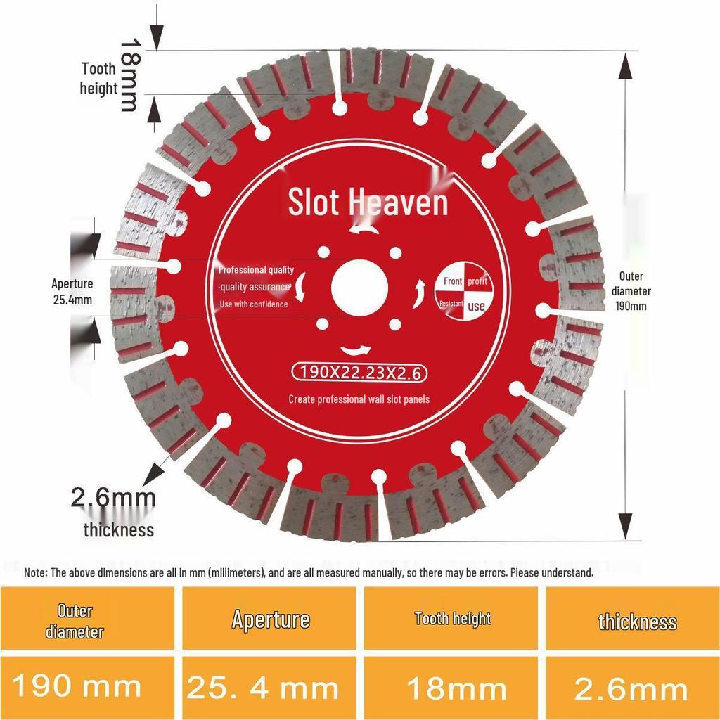 Grooving Diamond Saw Blade - Large Sharp Head for Precision Cutting