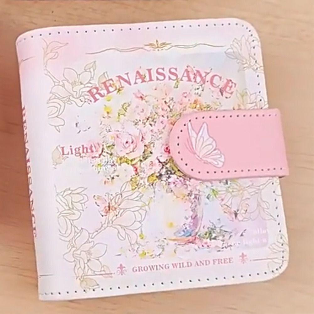 Vintage Mini 3-Ring Photo Album Holds Retro Picture Album Loose Leaf Binders Cover  School
