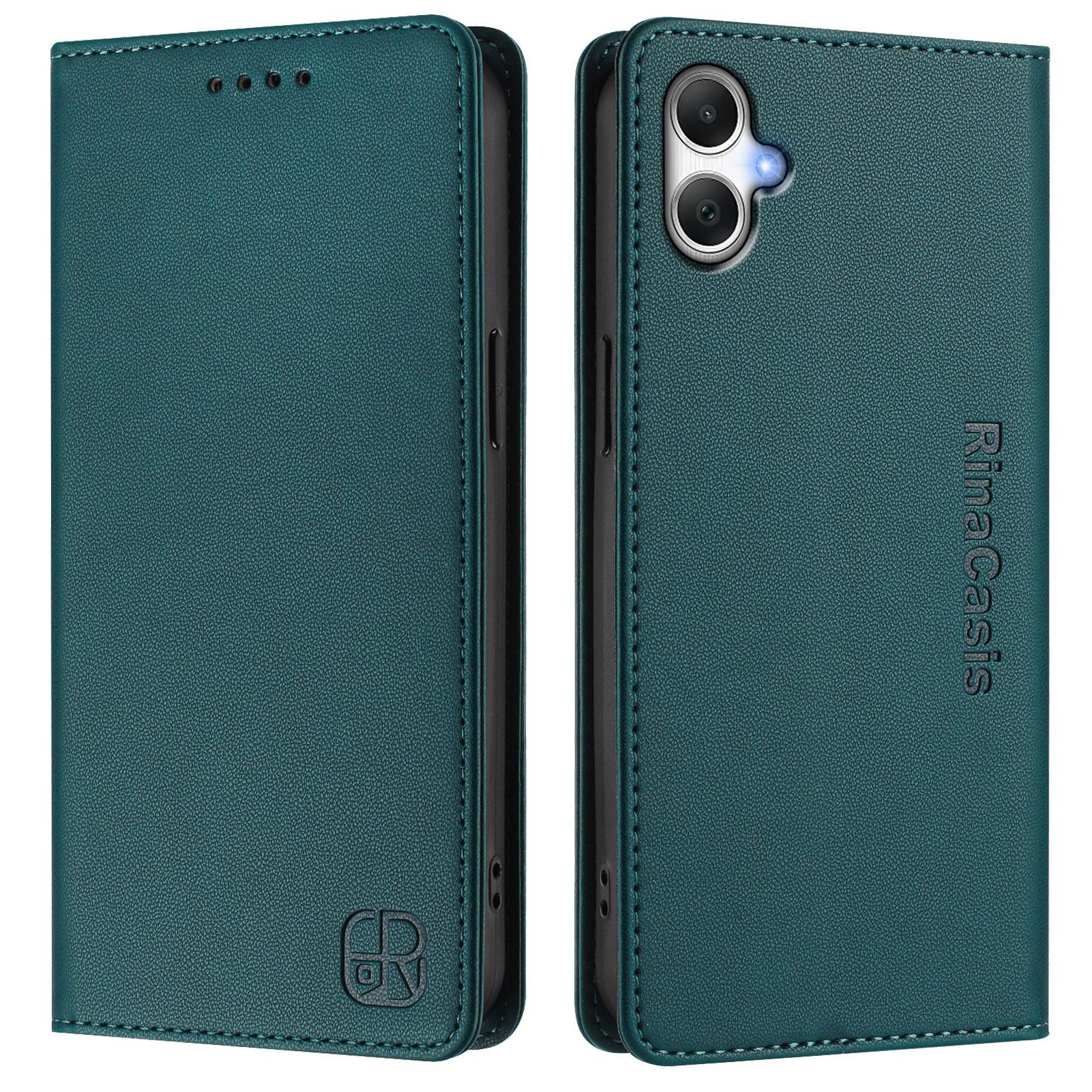 

For Samsung Galaxy A06 5G/Galaxy A06 4G Leather Case RINACASIS RC01 Phone Cover with RFID Blocking Wallet Stand G