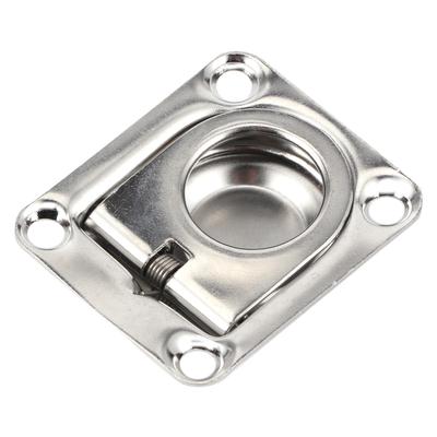 Boat Hatch Pull Ring Handles 304 Stainless Steel High Hardness for Yacht 44x38mm/1.7x1.5in
