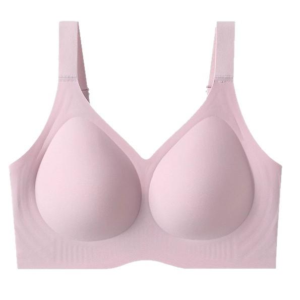 No steel rim, large size and seamless, summer thin style, adjustable breast top support bra