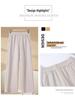 Mom's High-Waisted Drapey Wide-Leg Pants for Autumn/Winter - Plus Velvet for Middle-Aged and Elderly Women
