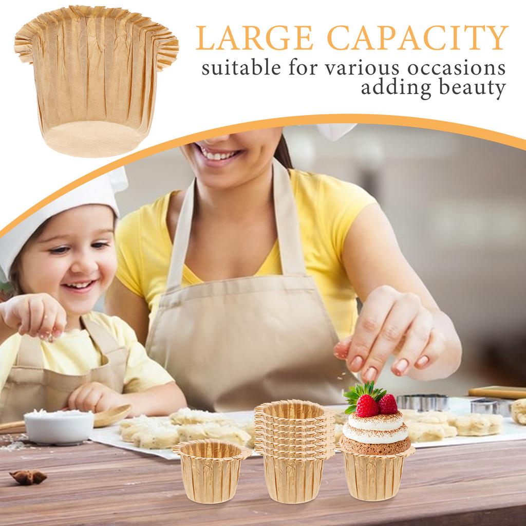 30Pcs Sturdy Oil Paper Cupcake Liners Muffin Papers Baking Cups for Baking Decorating Weddings Parties Professional Cupcake