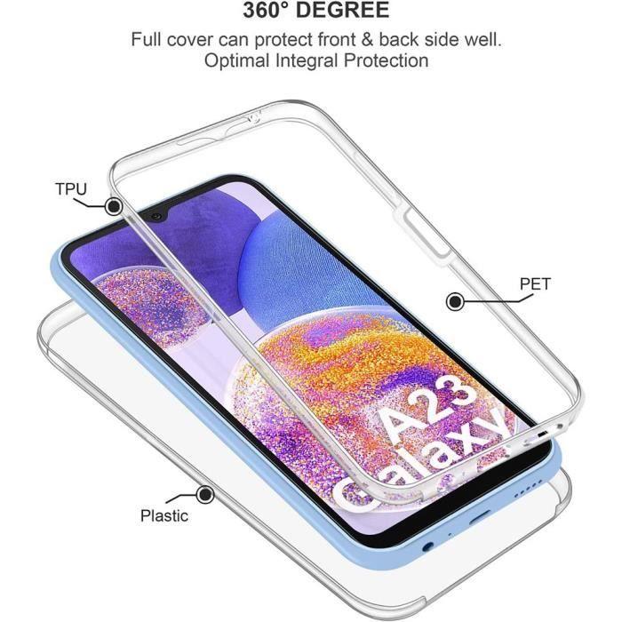 Skyddsskal - BOOLING - för Samsung Galaxy A23 5G - Transparent - Repskyddande - 360°