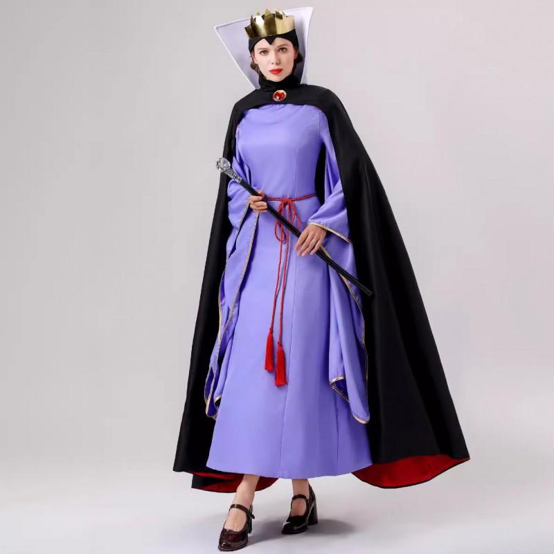 Halloween Fairy Tale Snow White Cosplay Costume Evil Queen Stage Performance Outfit Women