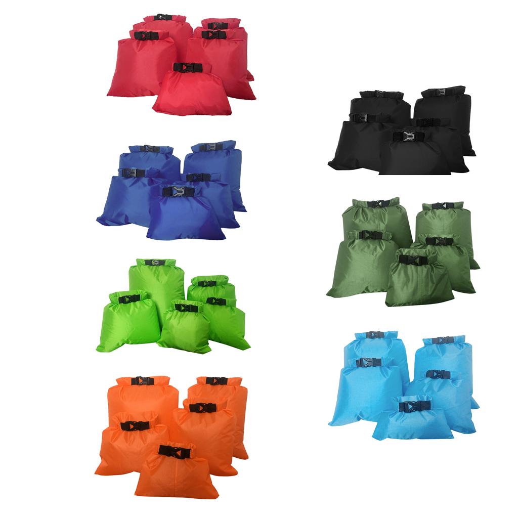5 Pcs Set Waterproof Dry Bag Sack Storage Camping Rafting Kayaking