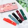 6 Pieces Phone Strap Grip, Telescopic Phone Finger Strap Stand, Assorted Colors Silicone Universal Finger Loop for Most Mobile Phones and Cell Phone