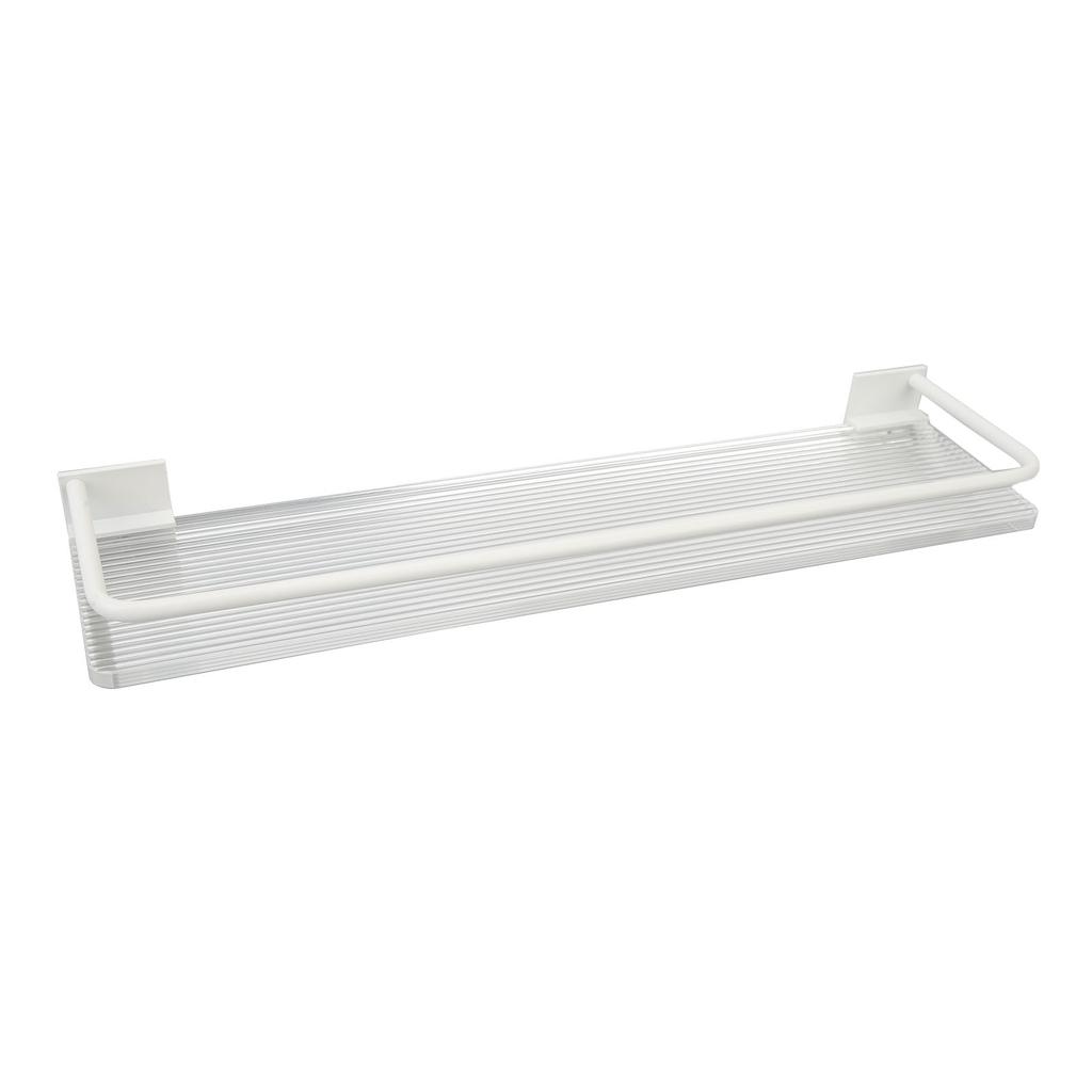 Bathroom Wall Shelf Punch Free Acrylic and Space Aluminum Wall Mounted Bathroom Floating Shelves for Home Rodless