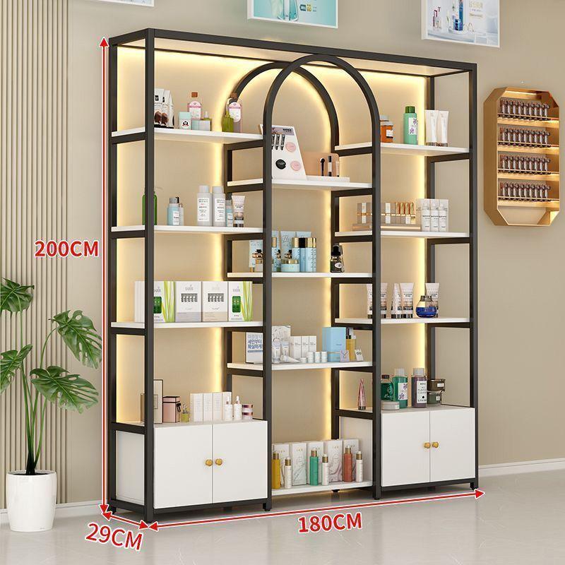 Floor-Standing Multi-Layer Nail Polish and Beauty Salon Display Rack