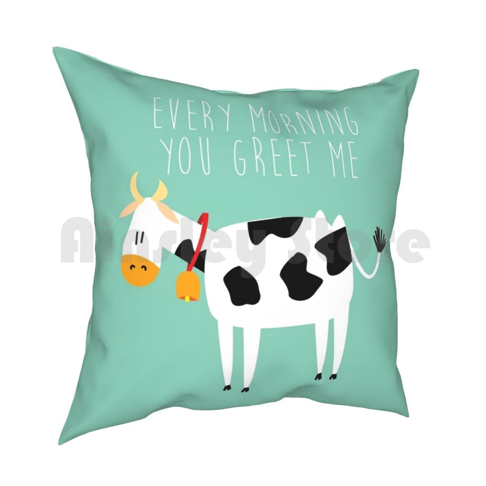 Sound Of MusicCow Pillow Case Printed Home Soft Throw Pillow Cow Sound Of Music Greet Lyric Quote 30cmx30cm
