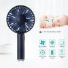Mini Ventilador de Mão, Rotação Automática 120° Ventilador de Mesa Portátil Pessoal