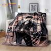 Genshin Impact Cartone Animato Gioco Coperta Morbida di Peluche, Coperta di Flanella Coperta da Lancio per Soggiorno Camera da Letto Letto Divano Copertura da Picnic Bambini