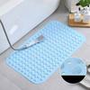 PVC Non-Slip Bath Mat with Suction Cups Shower Bathtub Mat Anti-Fatigue Bathroom Floor Mat Massage Foot Pad