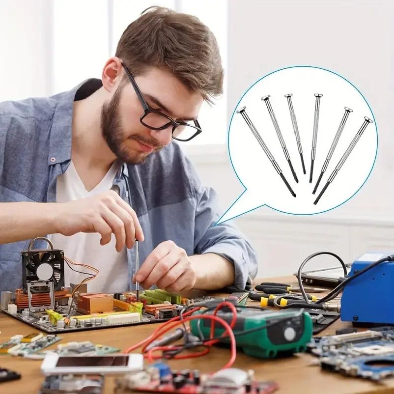 11 szt. Mini Zestaw Wkrętaków Precyzyjnych, Mały Zestaw Wkrętaków Do Elektroniki, Zabawek, Komputera, Naprawy Zegarków, Ulepszone Wytrzymałe Czerwone Pudełko