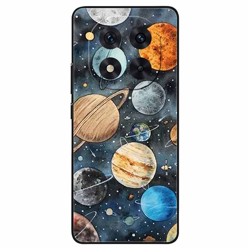 For Redmi Note 14 Pro+ Plus Case Cartoon Painted Silicone Black TPU Bumpers for Redmi Note14 Pro 5G Shockproof Soft Cover 14Pro