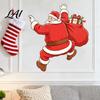 DIY Christmas Scene Decor Wall Sticker Self‑Adhesive Climbing Santa Claus Decals Funny Seasonal Home Decoration Holiday Mural for Living