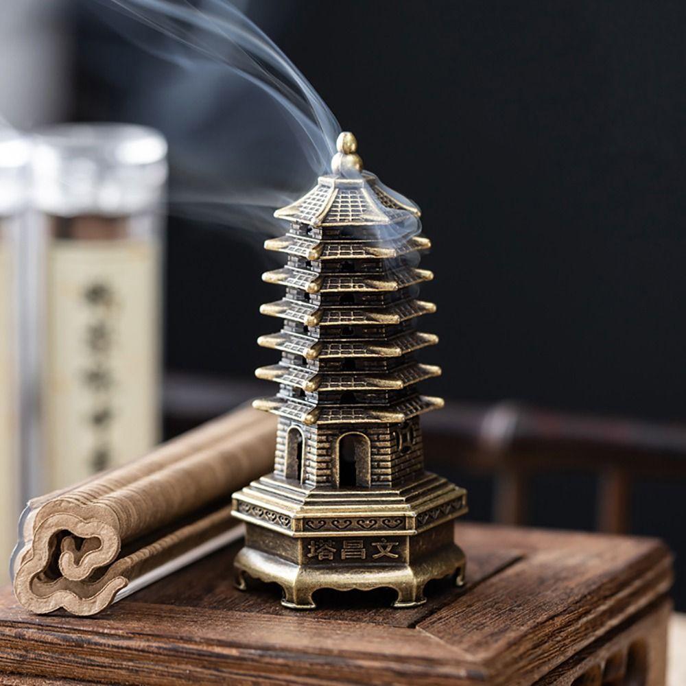 Good Symbolism Incense Holder Zinc Alloy Indoor Aromatherapy Creative Incense Burning  Gifts