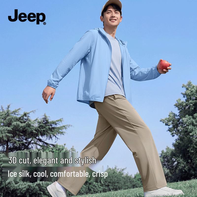 

JEEP Men s Ice Silk Quick-Dry Straight Casual Pants XL
