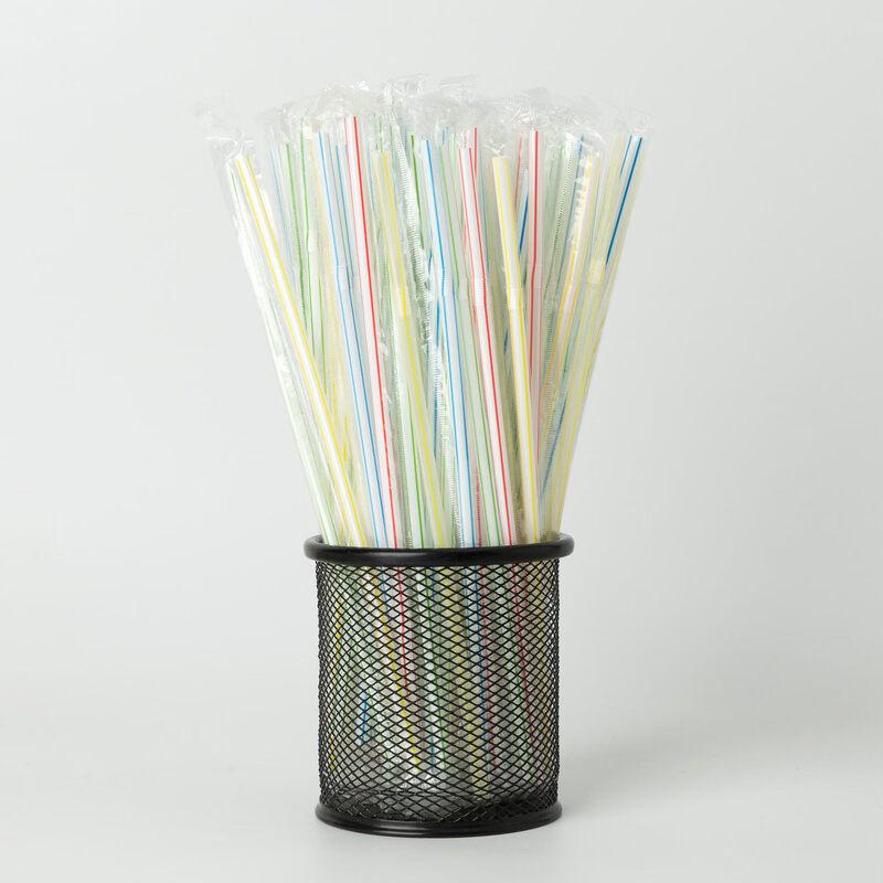 ZISIZ Disposable Plastic Drinking Straws