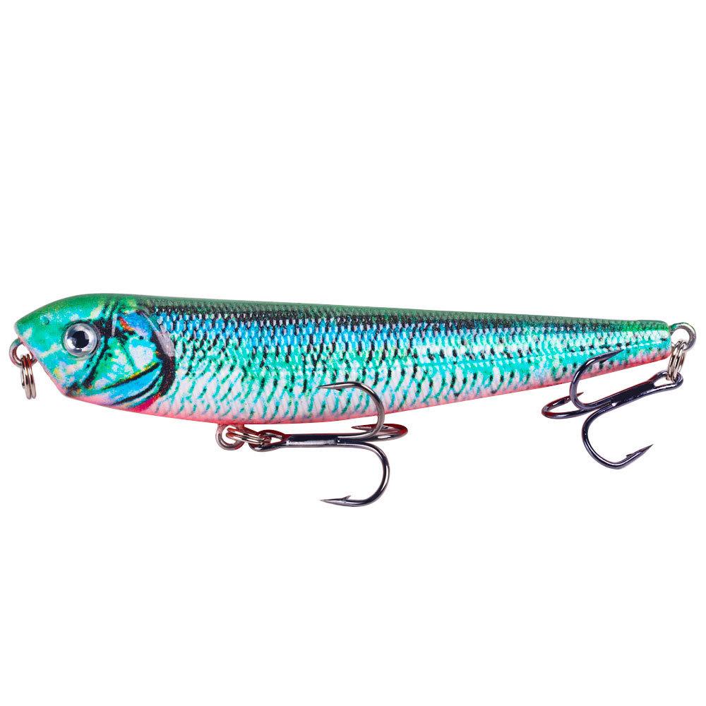 3DPrint6No. Micro Floating Pencil Lure Set9cm9.6gBass Fish Topmouth Culter All-in-One Air Force Hard Bait Lure
