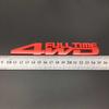 4WD FULL TIME New 3D Metal Car Stickers for Jeep Toyota Ford VW Subaru Styling Decal Accessories
