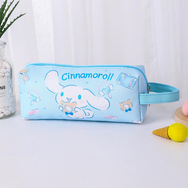 Large Waterproof Cartoon Pencil Case - Double-Layer, Thickened Stationery Bag for Students