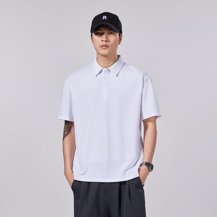 POLO Blouse Mens Short-sleeved T-shirt Relaxed Fit Lapel Summer Updated Mens Blouse