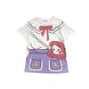 Girls Summer Cartoon Princess Dress Kids Short Sleeve Midi T Shirt Dress Baby Casual Cotton Sundress