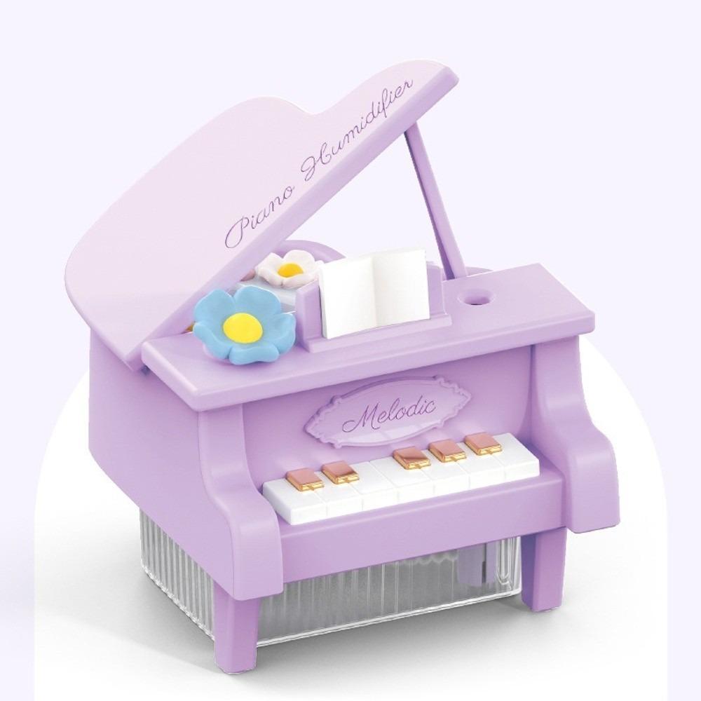

Piano Ornament Piano Sprayer Car Ornaments Sprayer Humidifier Gifts Piano Colorful Night Light фіолетовий