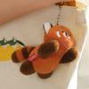 Rotating Tail Panda Doll Pendant Animal Raccoon Plush Keyring Panda Plush Keychain  Best Gifts