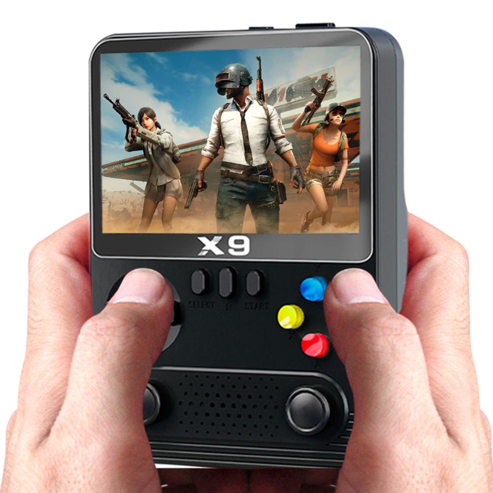 X9 Retro Video Game Console 3.5in IPS Screen Mini Video Game Machine Dual 3D Joystick 11 Emulators for PSP for Kids and Adults