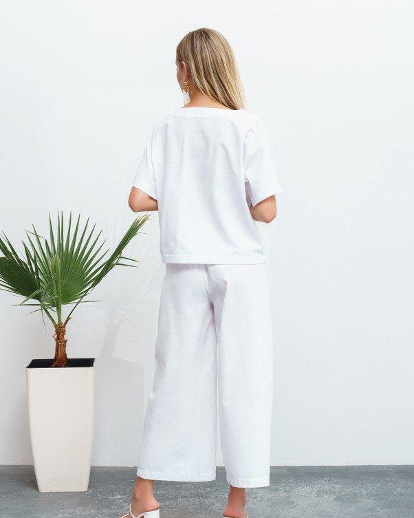 Bomullsdress med cropped bukse ISSA Plus
