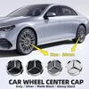 4 stuks 60 mm Auto Wielnaafdop Embleem badge voor Mercedes Benz C180 E300 GLC W163 W166 W167 W204 W205 W212 W213 X253 W117 W176 W164