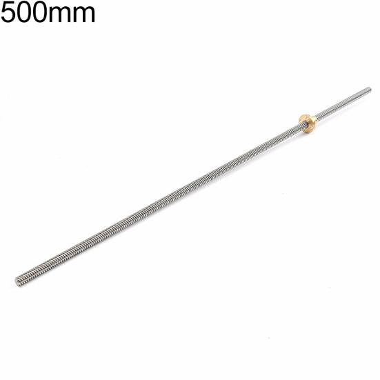 150-500mm 3D Printer T8 Stepper Trapezoidal Acme Thread Lead Screw Rod with Nut