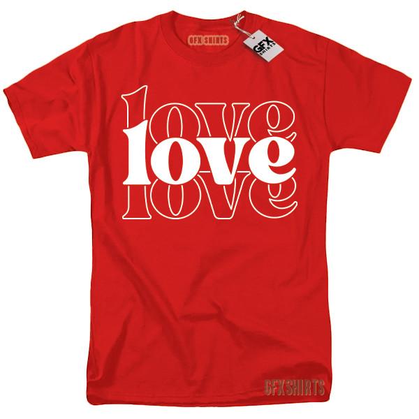 Love Love Love Shirt Valentines Day Gift Funny T-shirt Unisex T-Shirt M