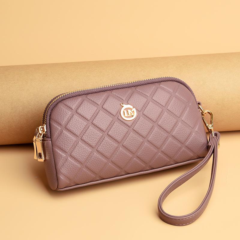 Bag Women's Bag 2025 New Fashion Diamond Middle-aged Mother Model Change Mobile Phone Bag Simple Versatile Messenger Bag