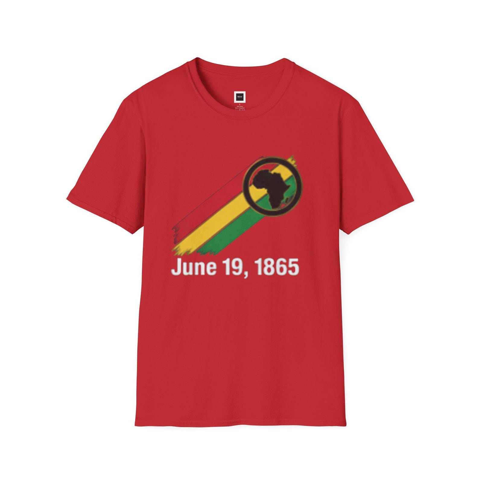 Juneteenth T-Shirt — June 19, 1865, Celebration Tee L