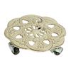 Plant Roller Stand, Rolling Tray, Pot Trolley, Sturdy Iron Structure, Universal Wheels, Suitable for