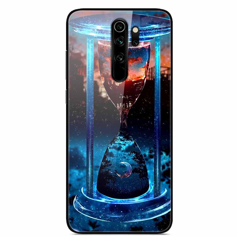 For Xiaomi Redmi Note 8 Pro Case Tempered Glass Hard Back Cover Protective Phone Cases for Redmi Note8 Pro 8Pro 8T 8 T Bumper Redmi Note 8T